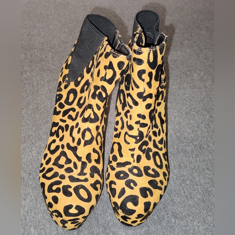 Leopard Print Ankle Boots